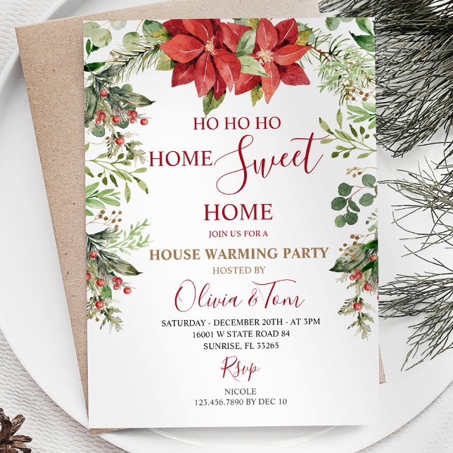 Invitación Navidades de invierno Fiesta de vacaciones en casa (Subido por el creador)
