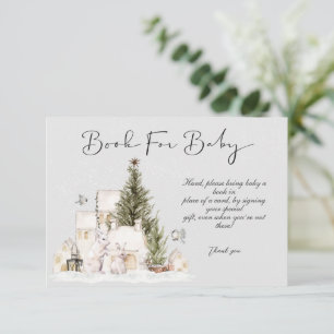Invitación Navidades De Invierno Libros De Baby Shower Para T