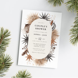 Invitación Navidades de invierno rusos modernos duchas de par