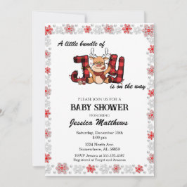 Invitación Navidades de Joy Baby Shower