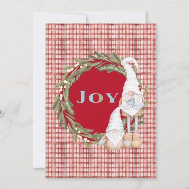Invitación Navidades de Joy Gnomes (Anverso)