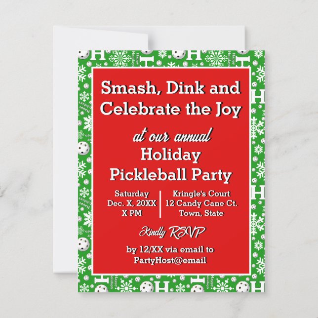 Invitación Navidades de la Alegría del Baloncesto Fiesta Sant (Reverso)