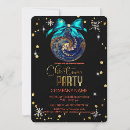 Invitación Navidades de la compañía de diamantes de copas de