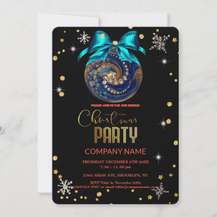 Invitación Navidades de la compañía de diamantes de copas de