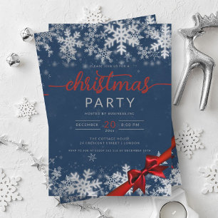 Invitación Navidades de la compañía Silver Navy Winter Wonder