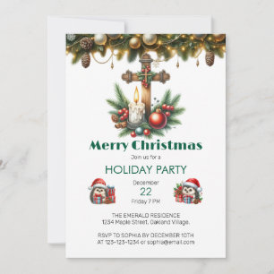 Invitación Navidades de la Cruz de Madera y las Velas