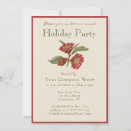 Invitación Navidades de la empresa Fiesta Elegant Vintage Inv