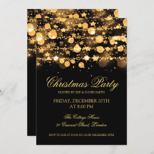 Invitación Navidades de la empresa Fiesta Luces de cuerda de 