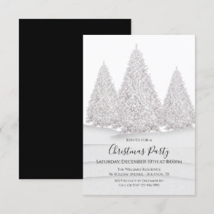Invitación Navidades de la escena invernal de los nevados del