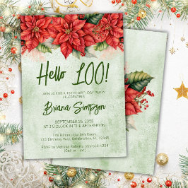 Invitación navidades de la Fiesta de Cumpleaños Flores Floral