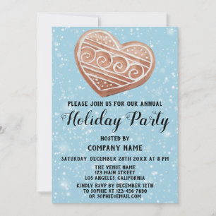Invitación Navidades de la fiesta de vacaciones de la compañí