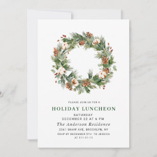 Invitación Navidades de la guirnalda de los pieles HOLIDAY LU