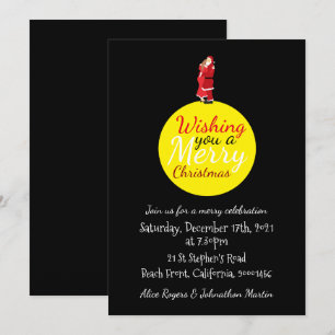 Invitación Navidades De La Luna Que Te Desean Una Feliz Invit