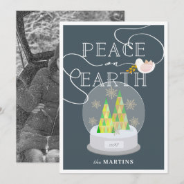 Invitación Navidades de la Marina de Guerra del Globo de Niev