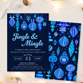 Invitación Navidades de la Marina de Jingle y Mingle Baubles