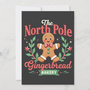 Invitación Navidades de la panadería Gingerbread del Polo Nor