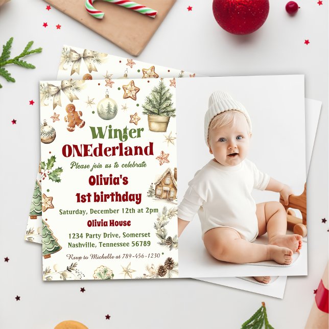 Invitación Navidades de la primera cocina de cumpleaños de On (Subido por el creador)