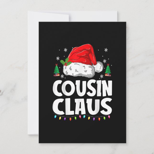 Invitación Navidades de la tripulación de primo de yegua roja (Anverso)