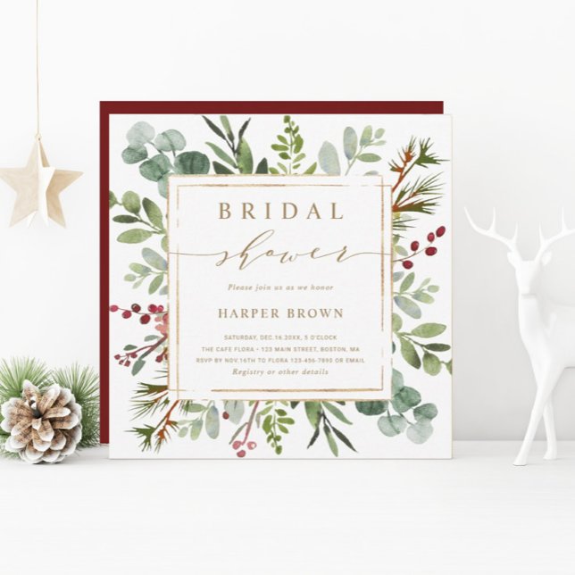Invitación Navidades de la vegetación botánica Bridal Shower  (Subido por el creador)