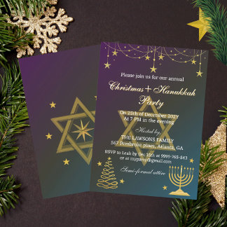 Invitación Navidades de las estrellas deslumbrantes - Invitac