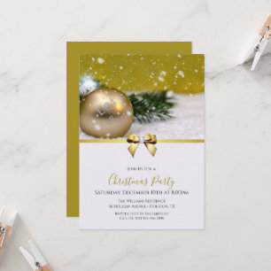 Invitación navidades de "Let It Snow", Bauble, Ribbon y Jewel