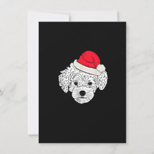 Invitación Navidades de Maltipoo Divertidos Regalos de Perro