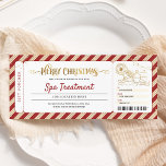 Invitación Navidades de Masaje del Día de Spa<br><div class="desc">Navidades De Masajes De Día Spa Invitación A Pagar Un Billete.</div>