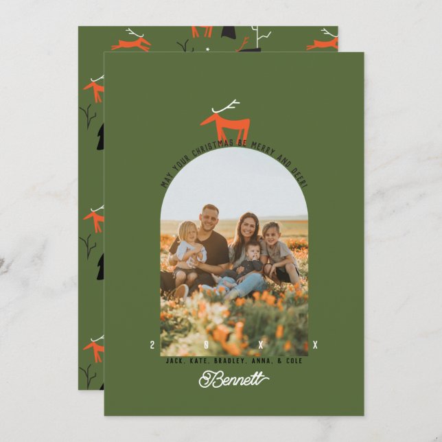 INVITACIÓN NAVIDADES DE MERRY Y DEER (Anverso / Reverso)