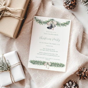 Invitación Navidades de Mistletoe y Silver Bells