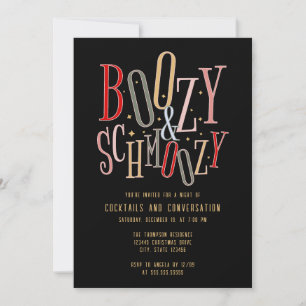 Invitación Navidades de navidad  Boozy Cocktail Fiesta