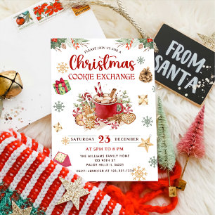 Invitación Navidades de nieve en invierno Fiesta de intercamb