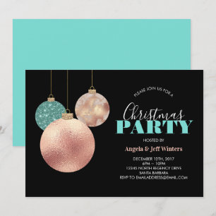 Invitación Navidades de ornamentos elegantes Fiesta 2
