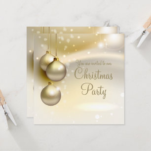 Invitación Navidades de oro golpean a Fiesta de Navidades de 