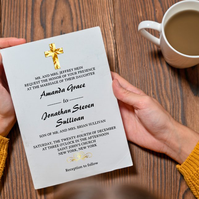 Invitación Navidades de oro simples hasta Boda de la Cruz Cri (Subido por el creador)