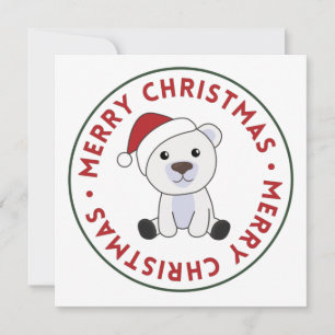 Invitación Navidades De Oso Polar Nieve Animales De Invierno