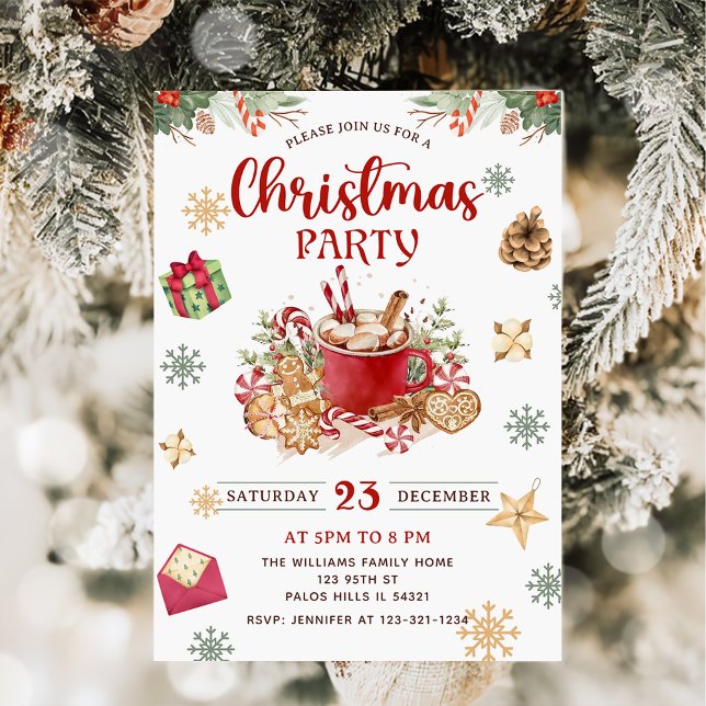 Invitación Navidades de pan de jengibre Fiesta de Navidad en  (Subido por el creador)