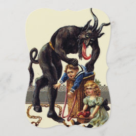 Invitación navidades de pesadilla krampus