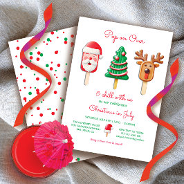 Invitación Navidades de Popsicle en julio