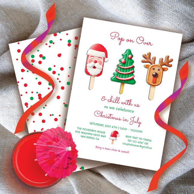 Invitación Navidades de Popsicle en julio (Subido por el creador)