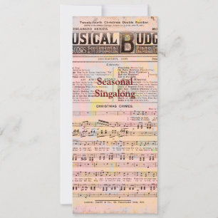 Invitación Navidades de presupuesto musical