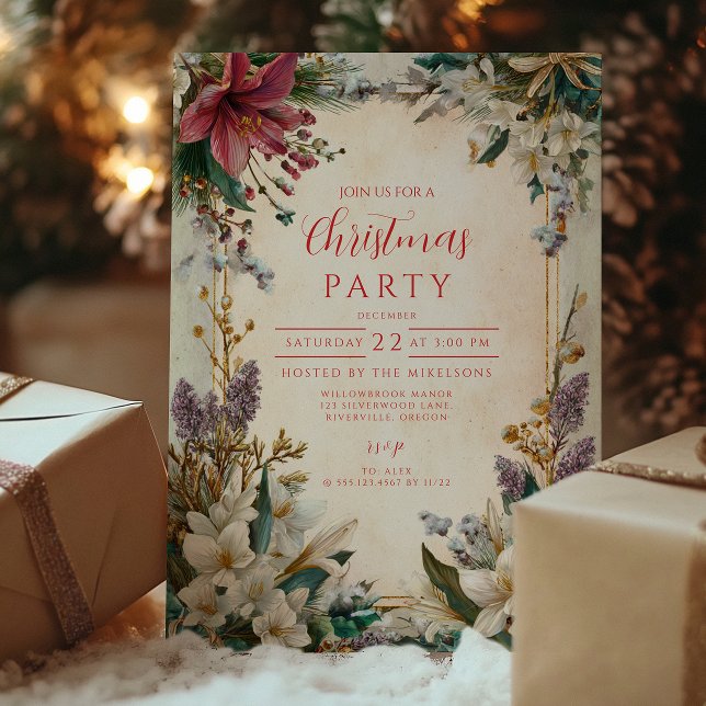 Invitación Navidades de Red Amaryllis (Subido por el creador)
