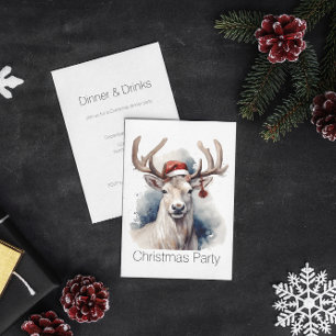 Invitación Navidades de renos rusos, personalizado