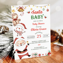 Navidades de Santa Bebé Baby Shower