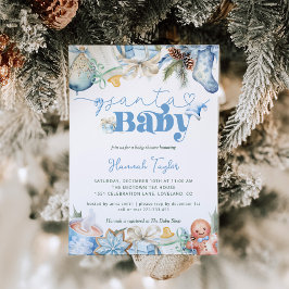 Invitación Navidades de Santa Bebé Baby Shower