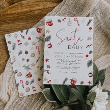 Navidades de Santa Bebé Baby Shower