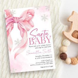 Invitación Navidades de Santa Bebé Baby Shower