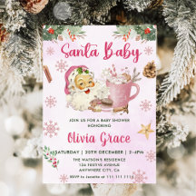 Navidades de Santa Bebé Cookie Baby Shower