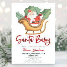 Navidades de Santa Bebé Holly Santa Claus Baby Sho