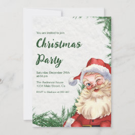 Invitación Navidades de Santa Claus