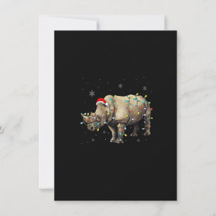 Invitación Navidades de Santa Rhino alumbran al dinero del am
